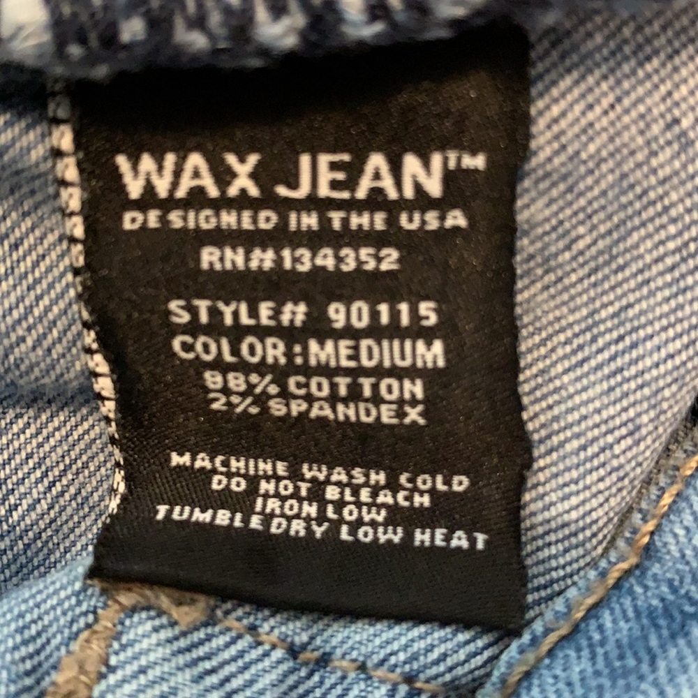 Wax Jean Blue distressed Size 5 - Picture 7 of 7